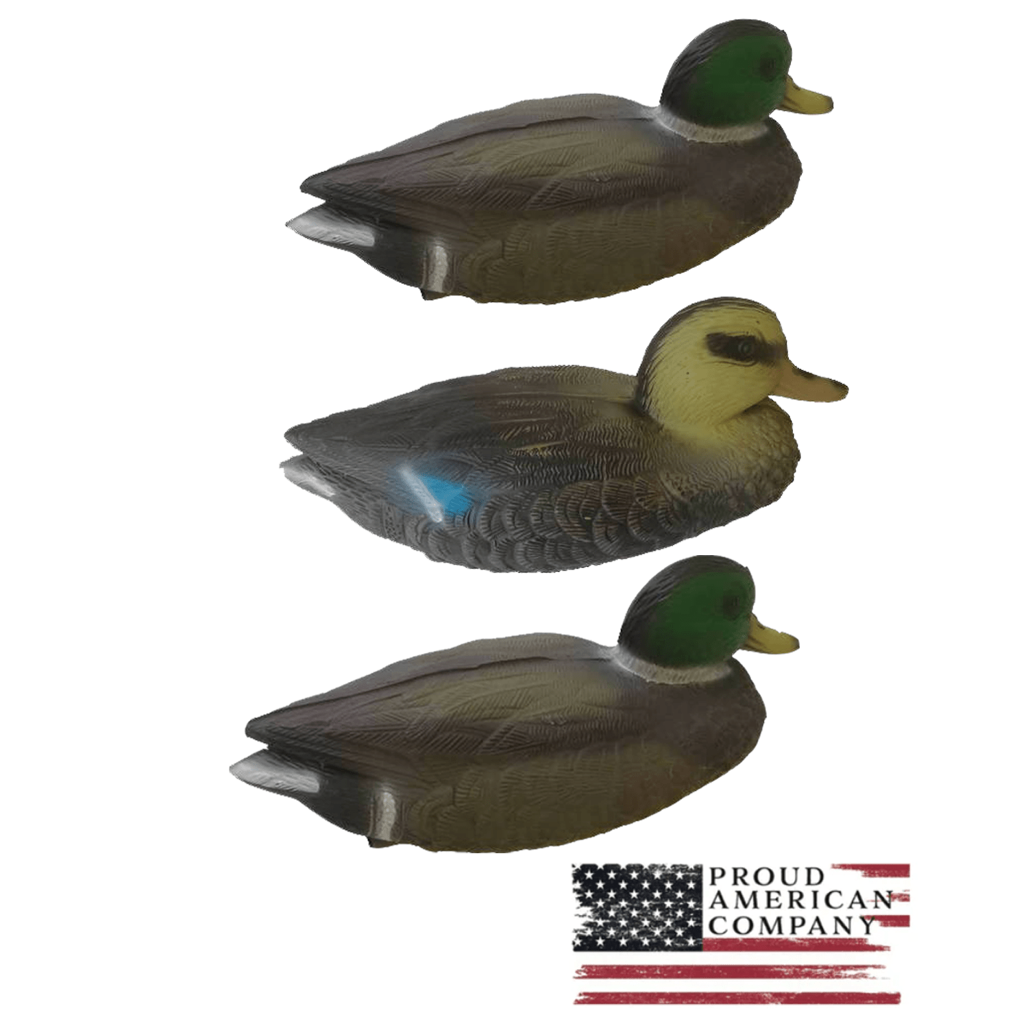 3D Lifelike Floating Duck Decoy x3 - Visionner