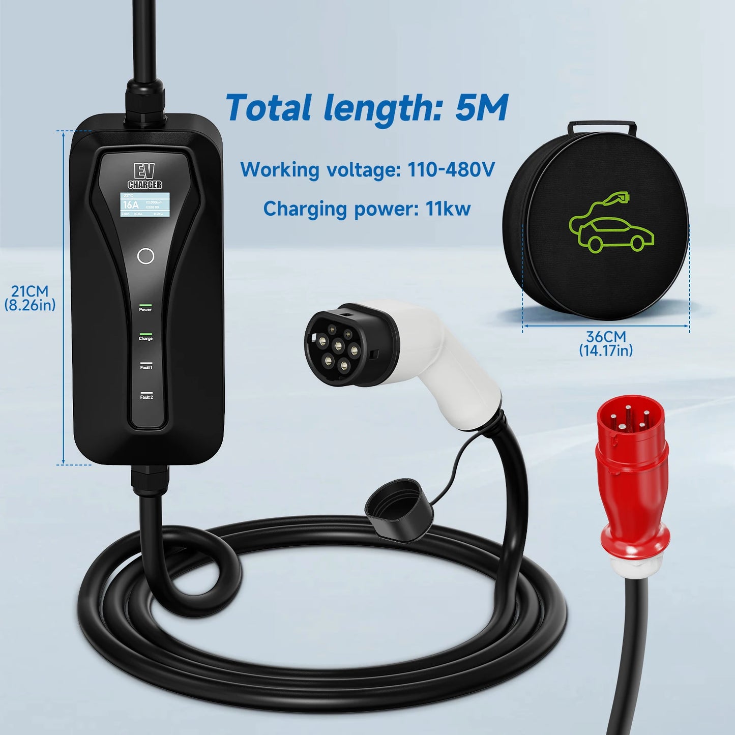 11KW 16A EV Portable Charger