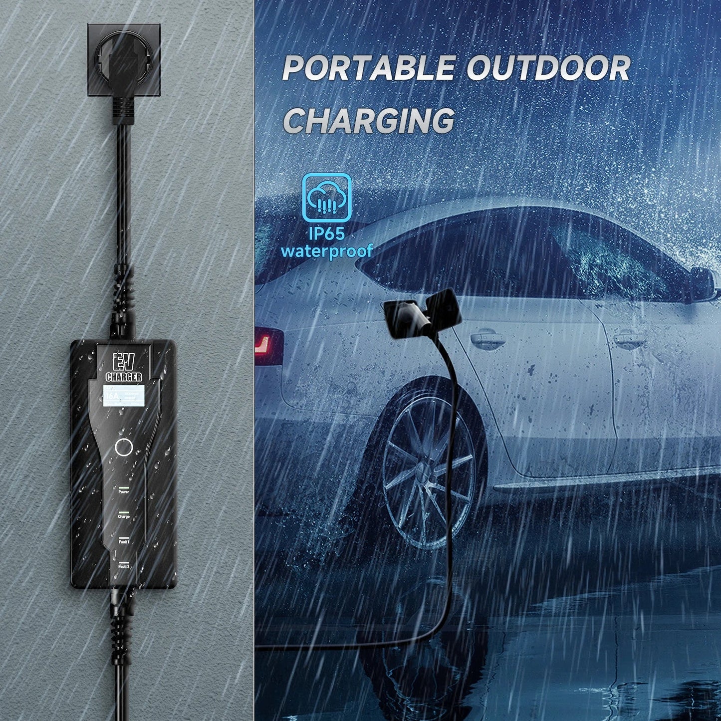 2X 3.5KW Portable EV Charger