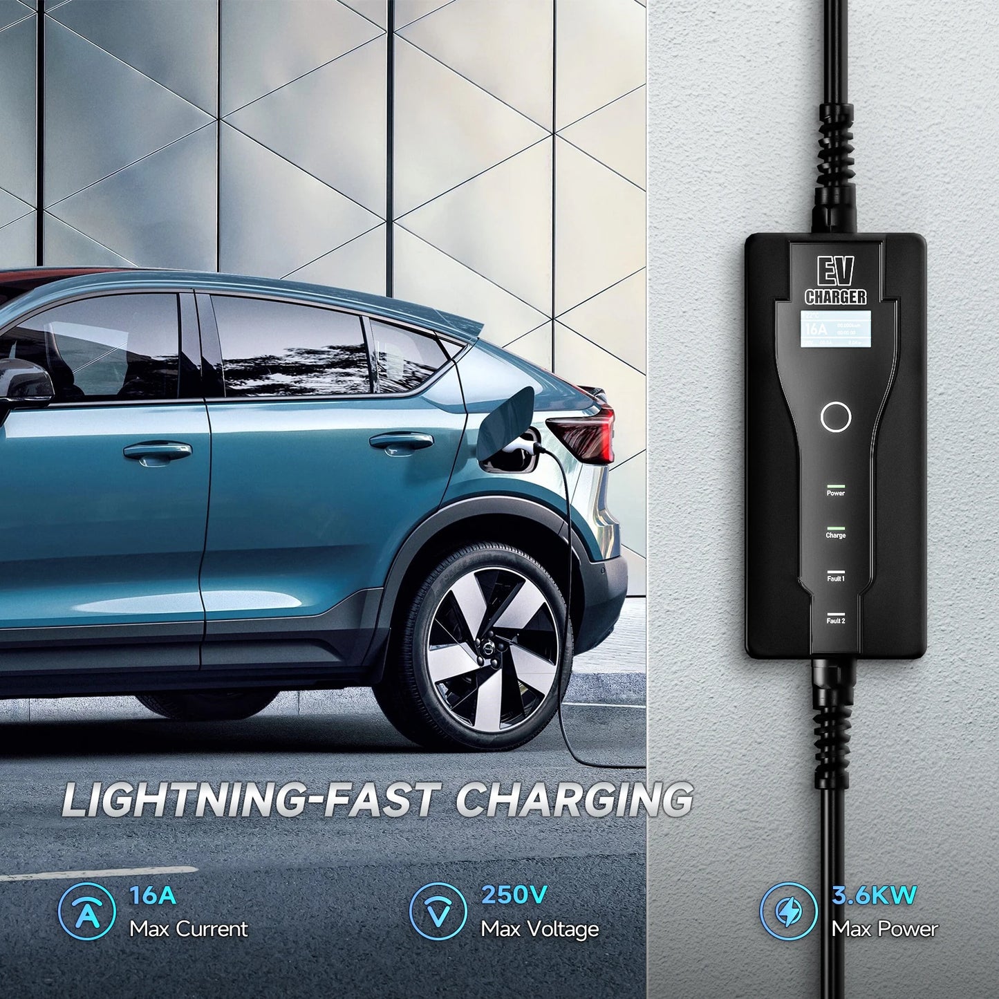 3.5KW Portable EV Charger