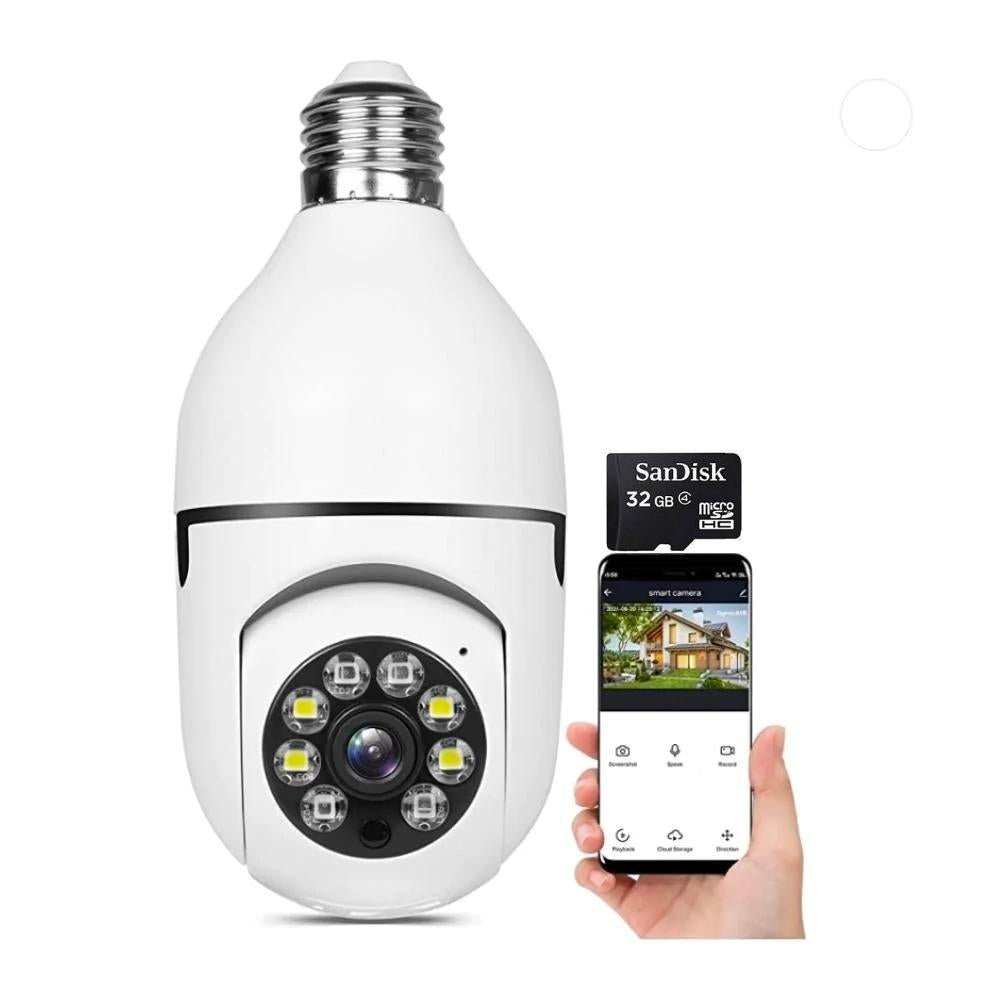 Wireless Wifi Light Bulb Security Camera X1 - Visionner