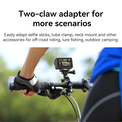 TELESIN For DJI Action 4 Magnetic Two Claw Adapter