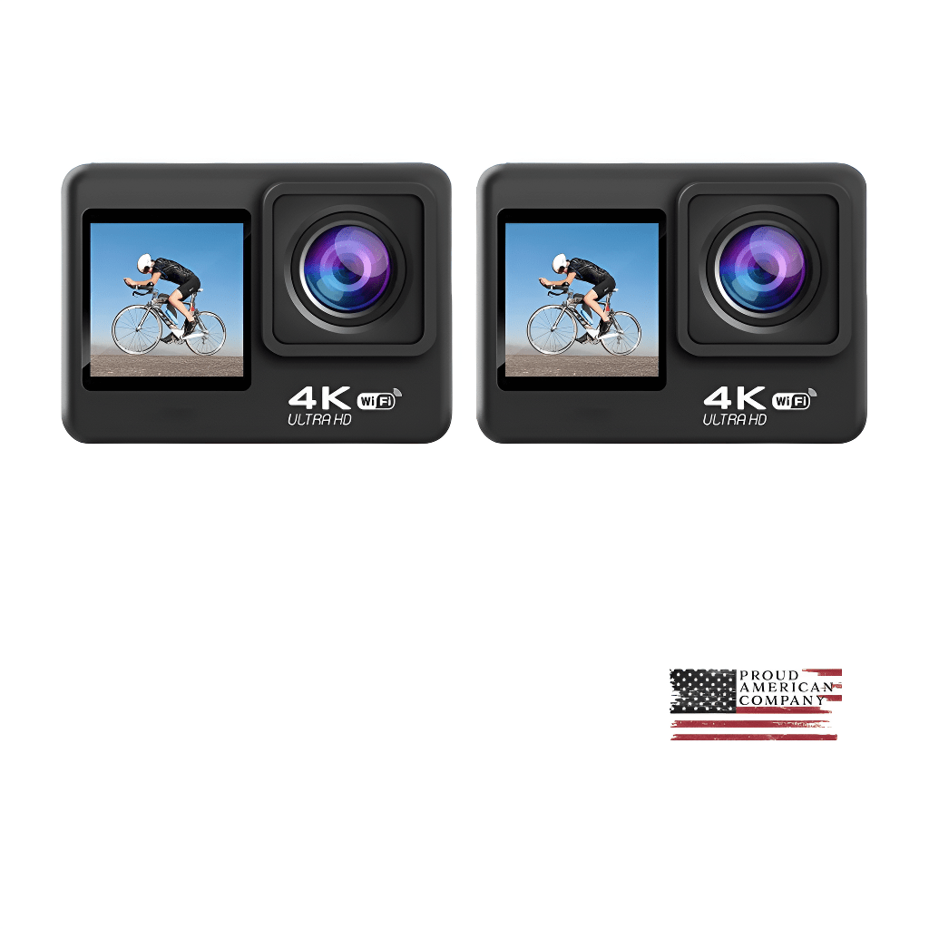 2x Action Camera Ultra HD 4K/30fps - Visionner