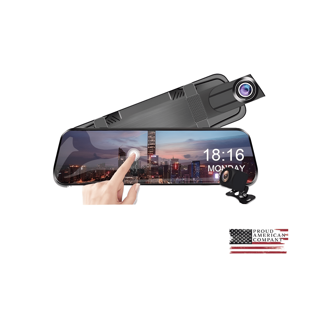 Touch Screen Video Recorder Rearview mirror Dash Cam - Visionner