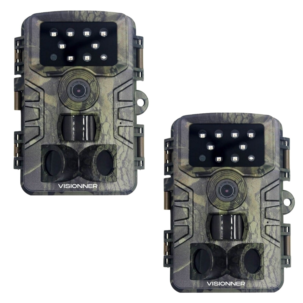 2x VISIONNER Hunting Trail Camera + 2x 32GB SD Card