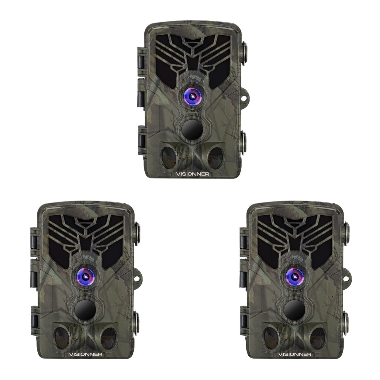 3x VISIONNER WIFI Trail Camera + 3x 32 GB TIF/SD Card (3)