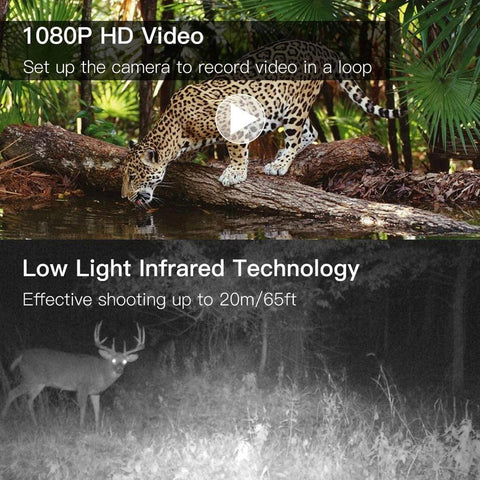 1x VISIONNER Hunting Trail Camera + 1 32GB SD Card